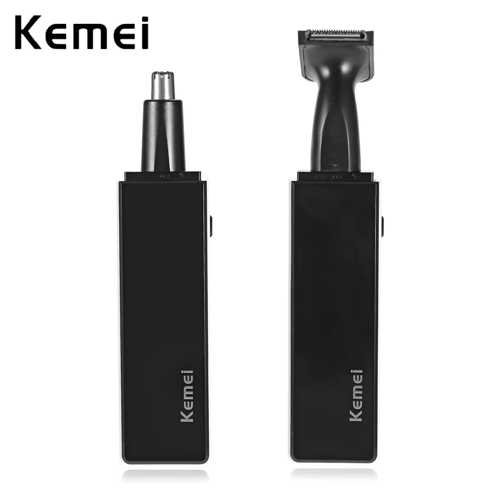 Kemei км-6672 2 в 1 Перезаряжаемые уха носа бакенбарды чистых волос триммер съемные