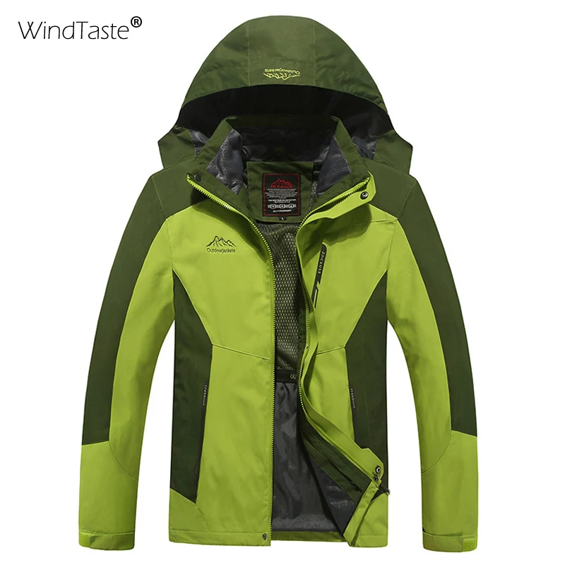 WindTaste 8XL Men's Women's 2 Pieces Thick Winter Inner Fleece Jacket Outdoor Sport Warm Coats Male Female Thermal Jackets KA097 | Спорт