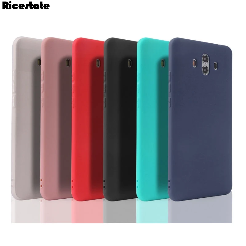 Матовый Силиконовый мягкий чехол из ТПУ для Huawei Mate 10 9 Honor 8X 6X 7X 8 P8 P9 Lite 2017 P10 P20 lite Nova
