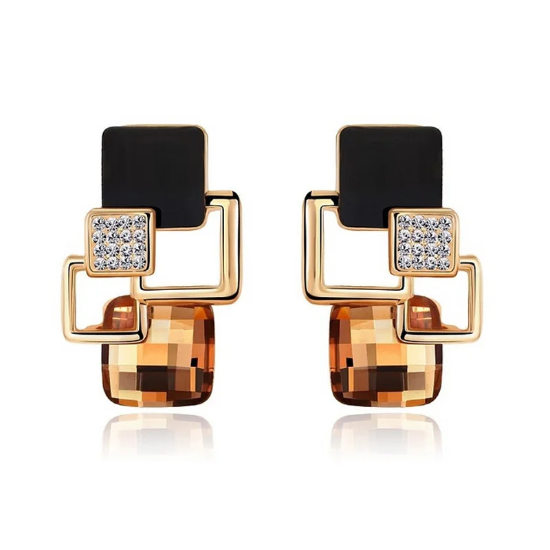 Европейский и американский модный комплект ювелирных изделий из золотистого