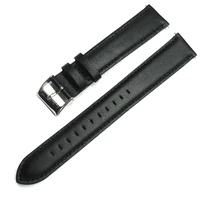 yqi calf genuine leather watch strap 20mm watchband black extra long watch band for men watches for automatic watch