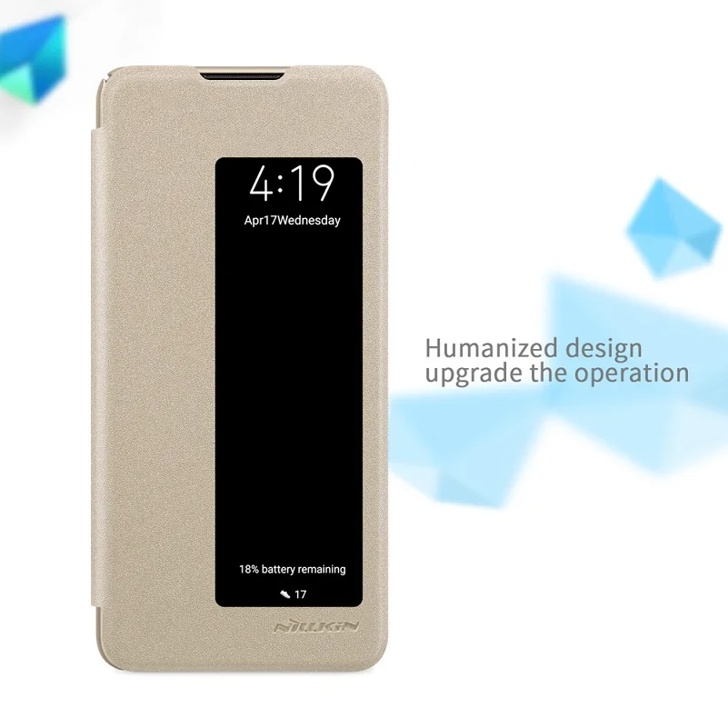 Чехол для Huawei P30 6 1-дюймовый чехол NILLKIN Sparkle с откидной крышкой функция smart wake up