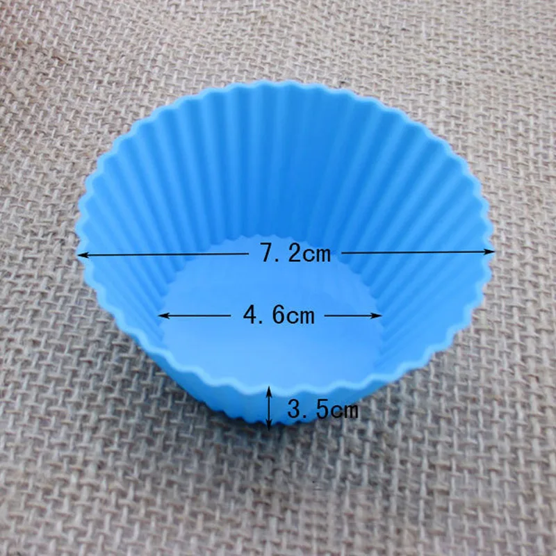 24 шт Мягкий силиконовый торт Маффин лайнер для шоколадного кекса форма