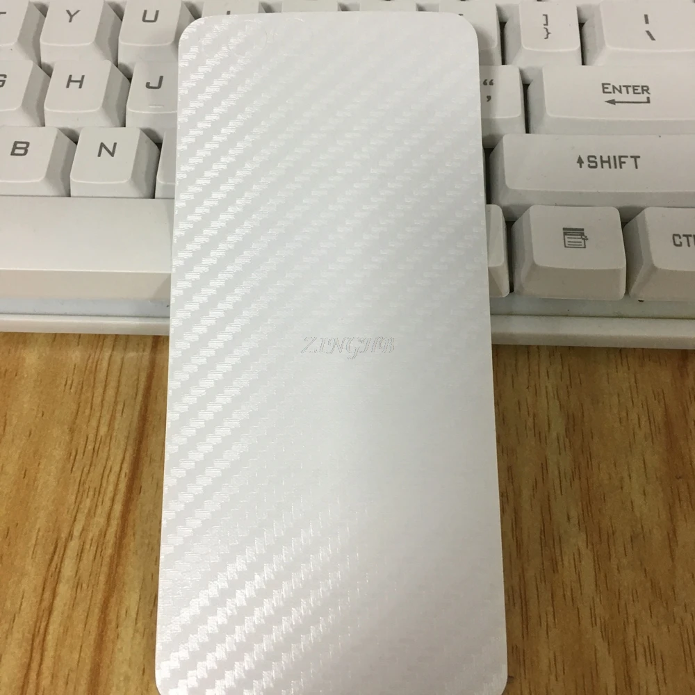 2 шт./партия прозрачная задняя наклейка из углеродного волокна для iPhone 8/7 4 7