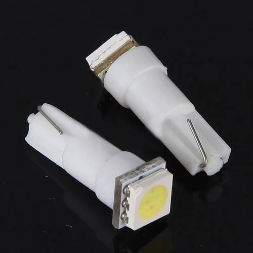 TOYL/10X автомобиля T5 5050 Панель управления SMD белый 1 светодиодный лампы светильник 74