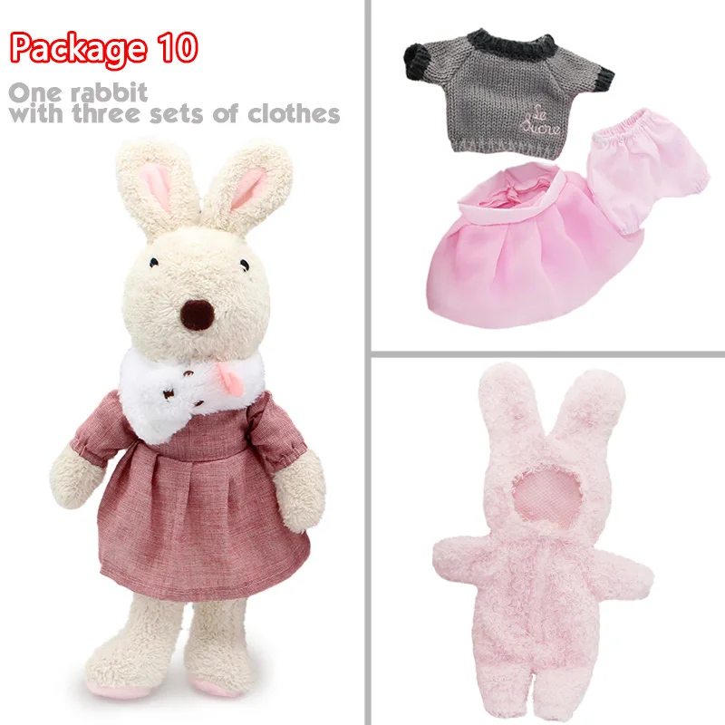package 10 Kawaii le sucre кролик плюшевые куклы и мягкие игрушки brinquedos хобби для детей девочек мягкие детские игрушки - Цвет: package 10