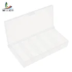 Прозрачная пластиковая коробка для рыболовных снастей, 5 ячеек, приманка, свинцовые крючки, соединитель, чехол, контейнер, органайзер, коллекционные инструменты