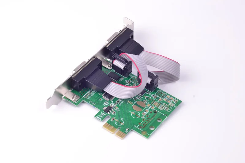 Серийная карта памяти PCI Express на 2 порта RS232 Адаптер Версии DB9 COM набор микросхем WCH