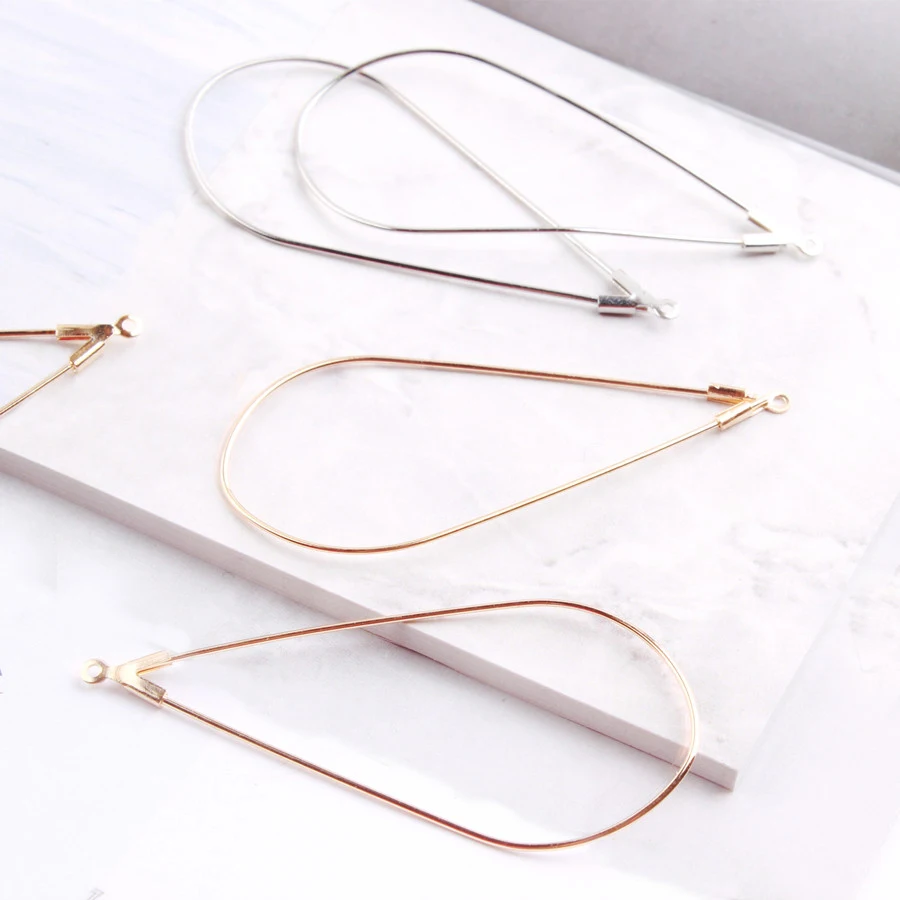 4 шт. золотая серебряная цветная слезы капля воды серьги коннектор кольцо сделай