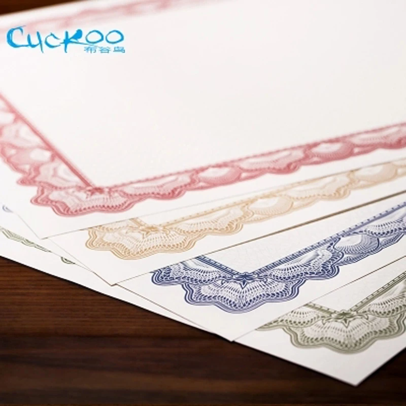 KOEKOEK DIY zetwerk ретро печати papier hebben затенение en frame a4 kopie certificaat 15 листов/Зак