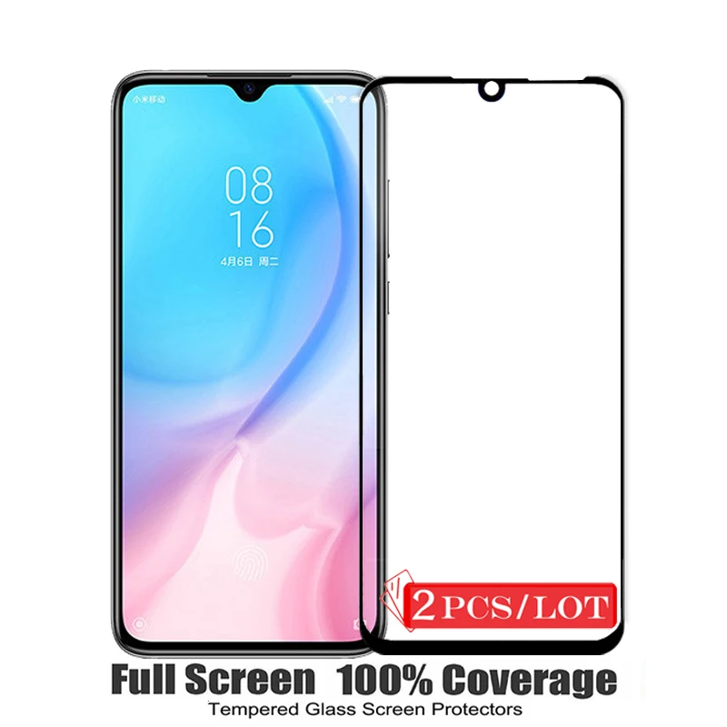 2 упаковки полное покрытие закаленное стекло для Xiaomi Mi CC9 Защитная пленка экрана