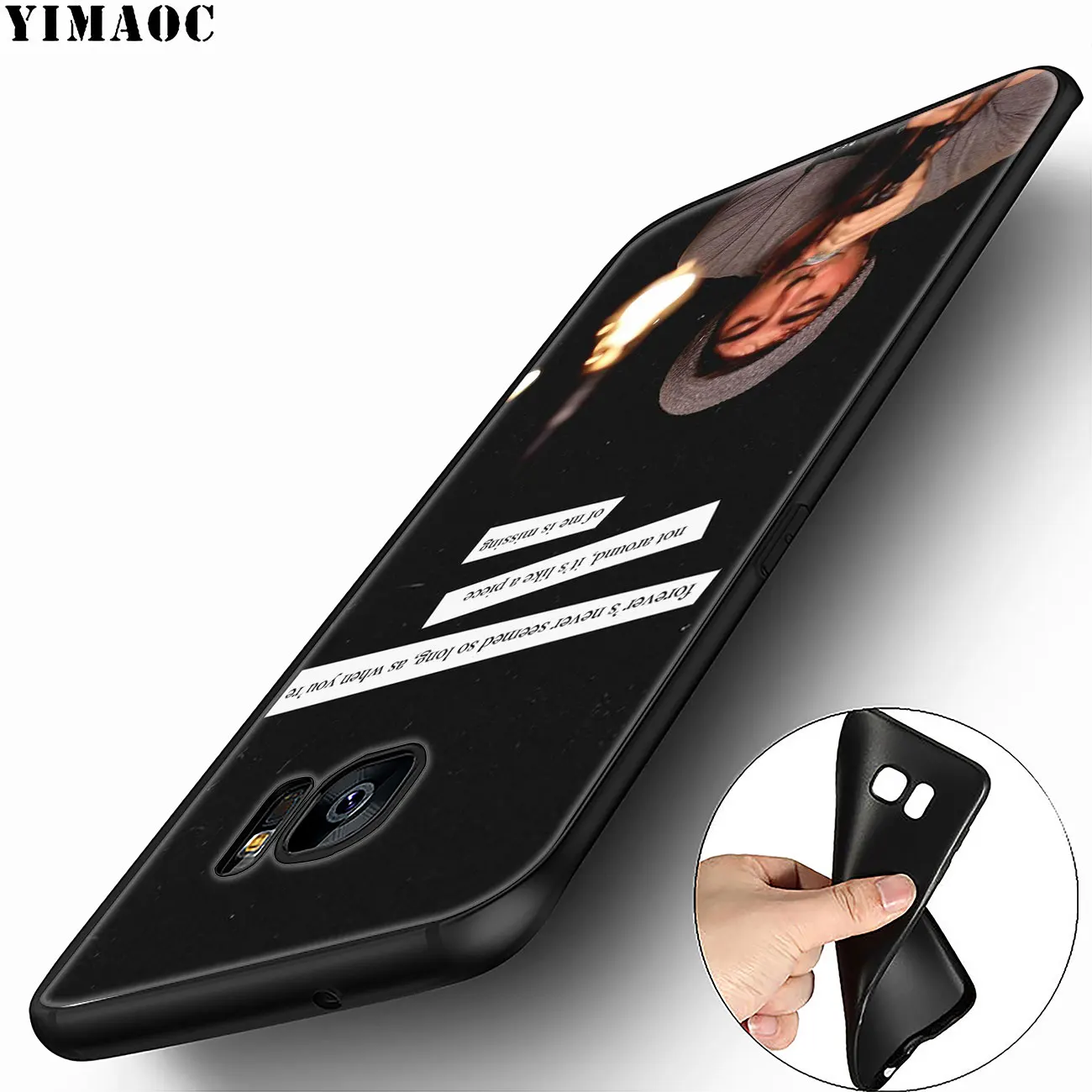 Мягкий силиконовый чехол YIMAOC для телефона Samsung Galaxy A6 Plus A9 A8 A7 2018 A3 A5 2016 2017 черный Note