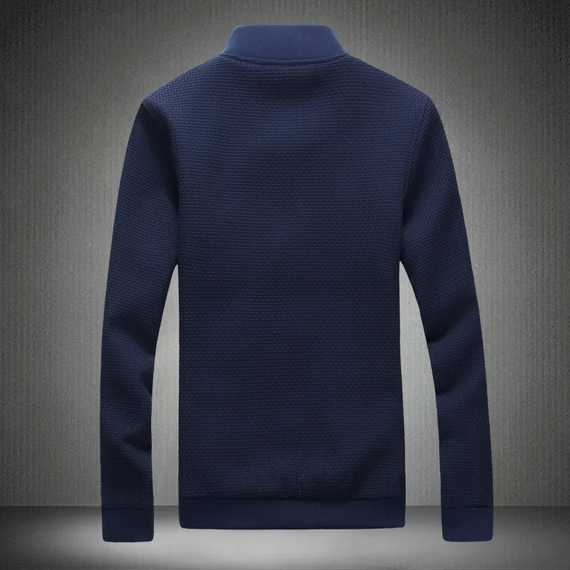 Мужская Трикотажная куртка размера плюс 5XL однотонная Бейсбольная Куртка Jaqueta