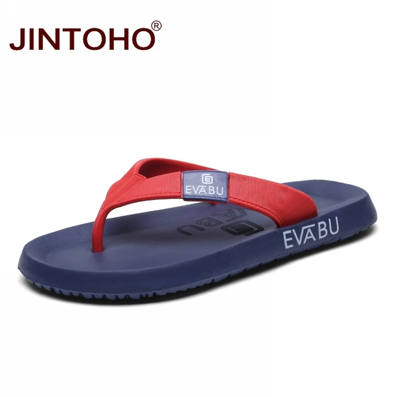 Jintoho/летние пляжные шлепанцы Сланцы Для мужчин Шлёпанцы для женщин модные Обувь