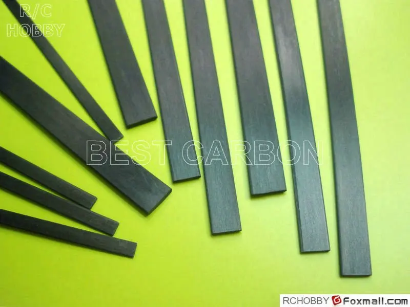 10 pcs of 1mm x 4mm 1000mm Carbon Fiber Strip | Игрушки и хобби