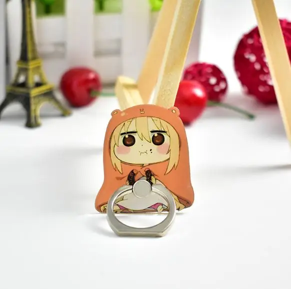 1 шт. Kawaii Himouto Umaru-chan палец кольцо держатель мобильного телефона телефон стенд кольцо стент фигурка игрушка - Цвет: 1