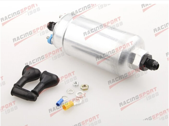 

Top Quality External Fuel Pump 044 For Bosch+8AN Inlet 6AN Outlet Adapter Black