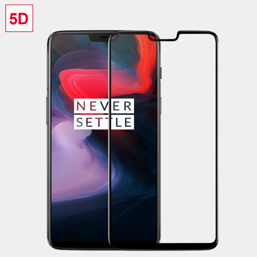 

Original 100% RIJOW 5D Glass for OnePlus 6 6T Tempered Glass One Plus 6 5T Screen Protector 3D Curved Full Screen OnePlus 9 7 7T