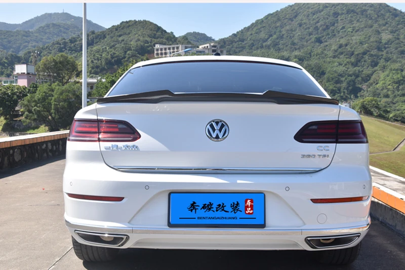 Стильный задний спойлер M4 из углеродного волокна на крышу крылья для Volkswagen VW Passat