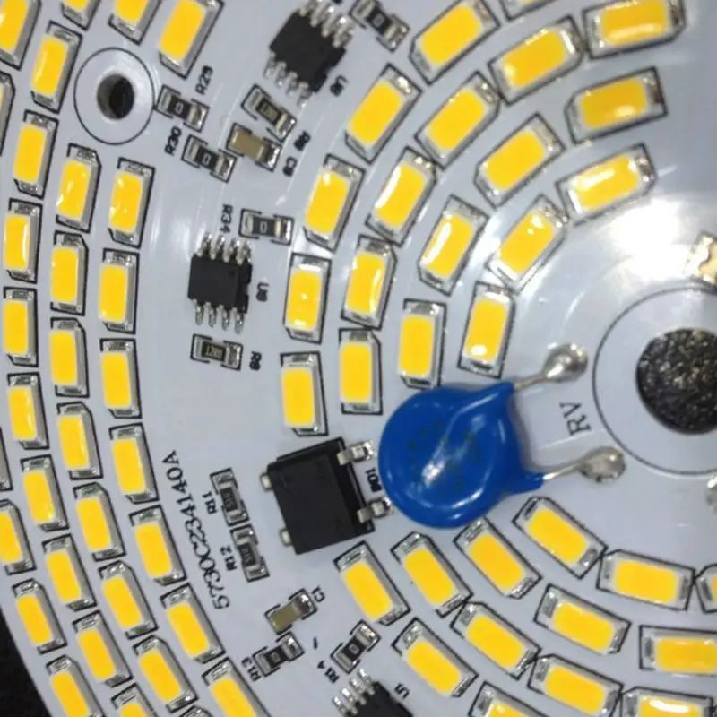 5 шт. 100 вт высокий залив светильник PCB панель, затемняемый SMD5730 алюминиевая пластина AC 220 В непосредственно драйвер без водителя интегрированный драйвер
