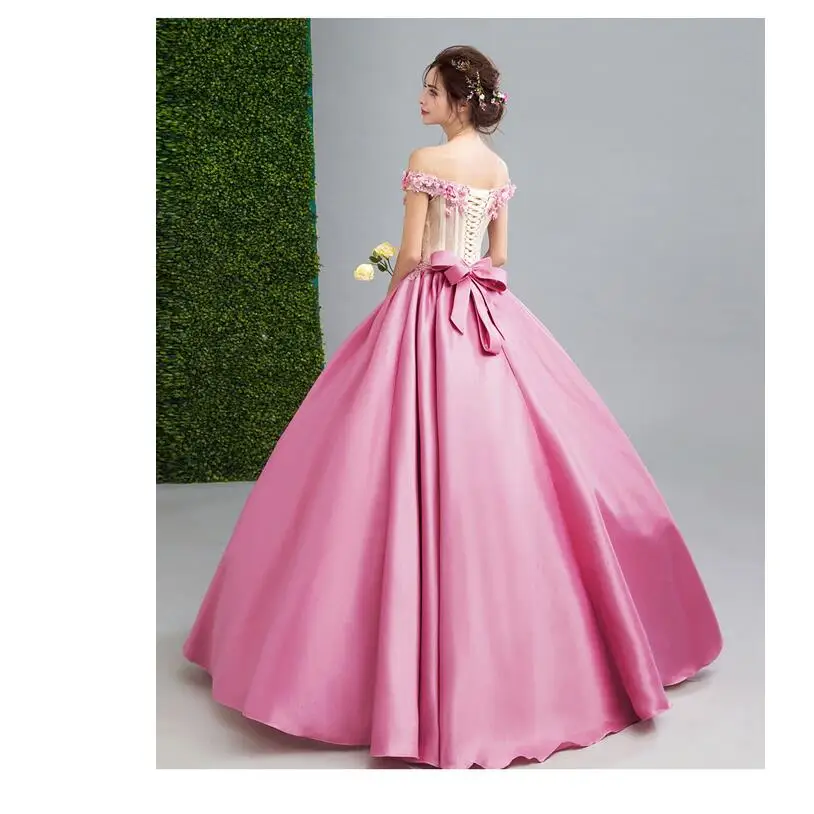 Hooltprinc 2017 новый роскошный персик кружева цветок quinceanera платья невесты sweet