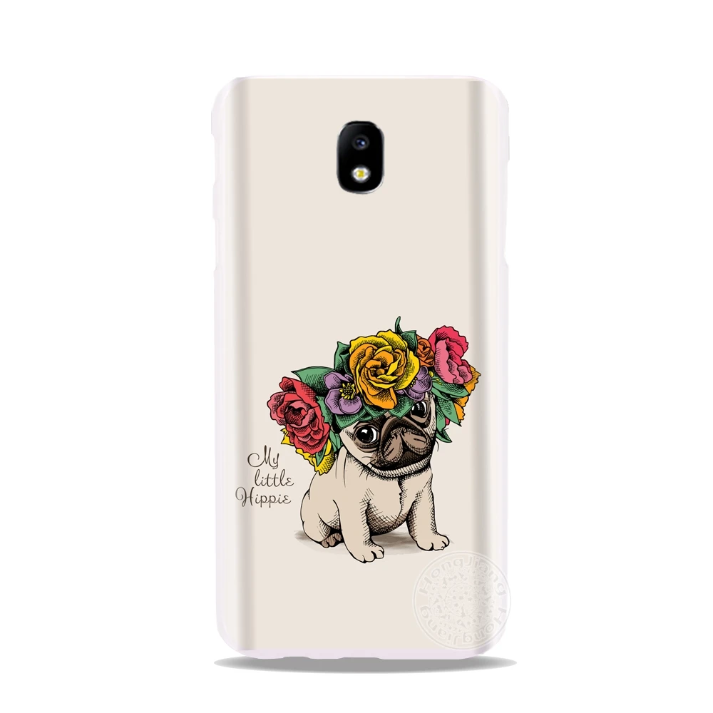 HAMEINUO милый щенок мопса Кролик Кот принцесса мяу чехол для телефона Samsung Galaxy J3 J5 J7