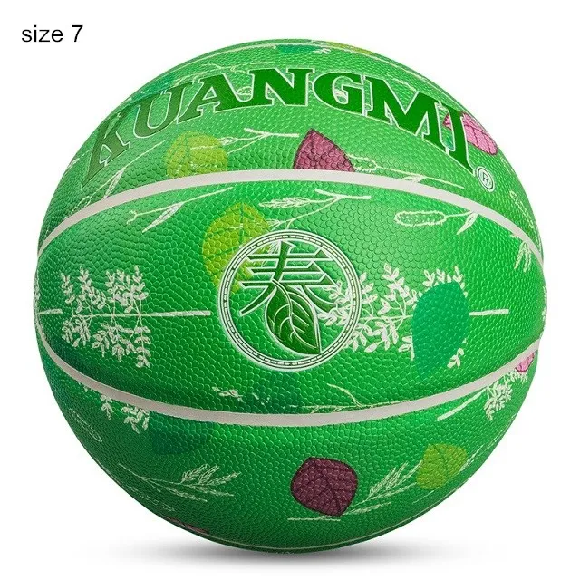 Spring Size 7 Kuangmi, новинка, четыре сезона, баскетбол, для улицы, для игры в помещении, Размер 5/Размер 6/Размер 7, тренировочный мяч, спортивное оборудование, износостойкое - Цвет: Spring Size 7