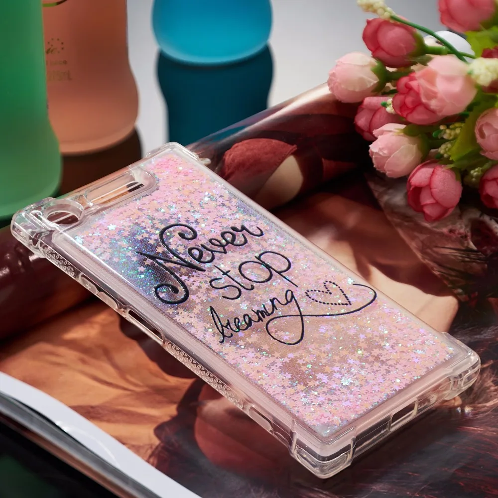 Чехол для Sony Xperia XZ1 xz 1 Dual F8342 мягкий чехол из ТПУ с блестками и зыбучим песком XZ Premium