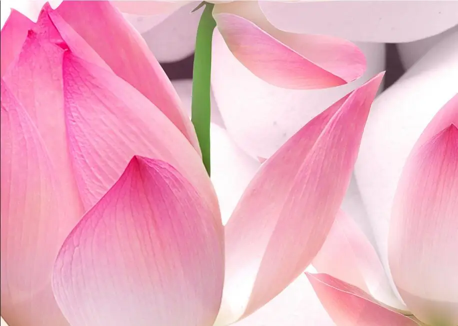 

Custom photo 3d wallpaper Non-woven mural The lotus goldfish pebble 3d wall murals wallpaper for walls 3 d decoration painting