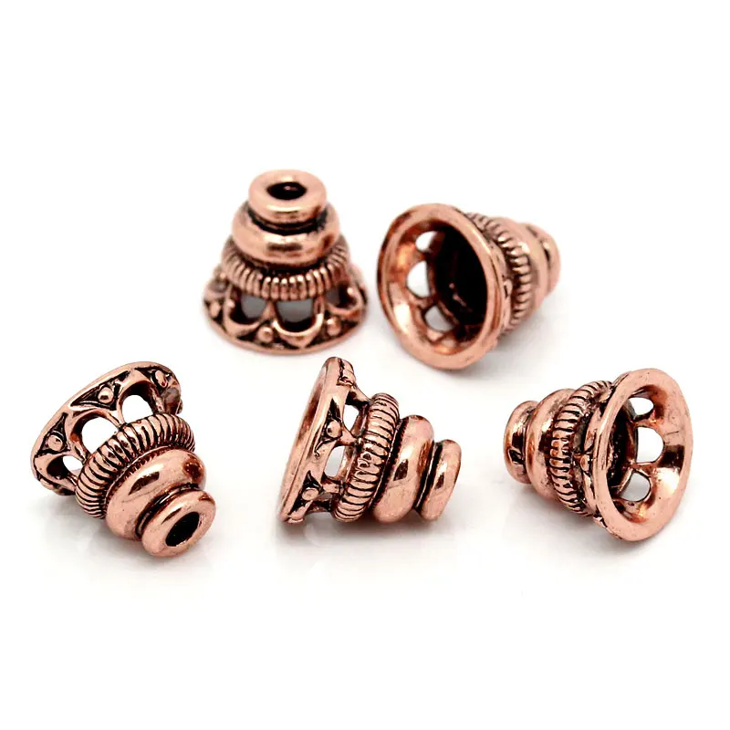 10 шт. Концевики для бижутерии Х9 мм|metal bead caps|end caps for jewelrybead |