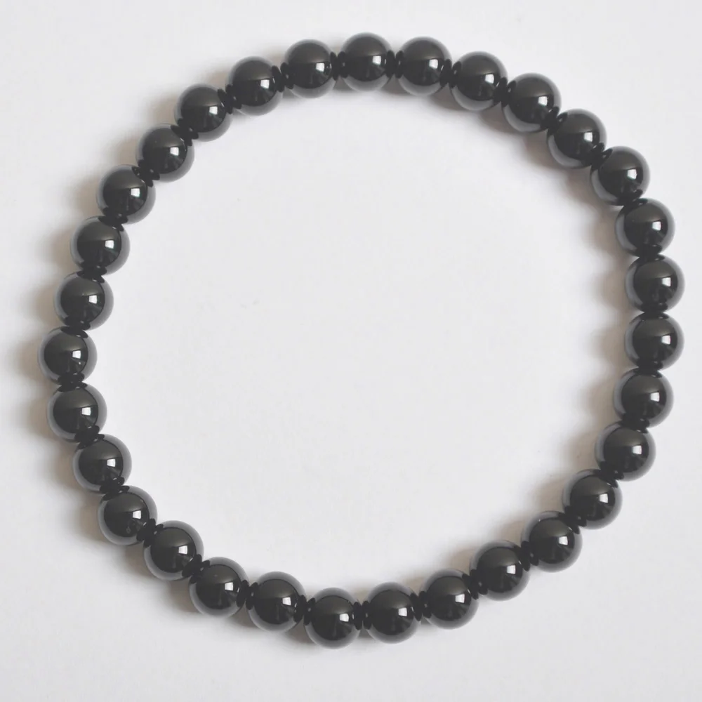 Black Carnelian 6 мм Лабрадорит/Зеленый Малахит/кристалл/Песчаник/Лапис/Сердолик/Howlite/тигровый глаз браслет стрейч-бижутерия в подарок 1 шт - Окраска металла: Black Carnelian