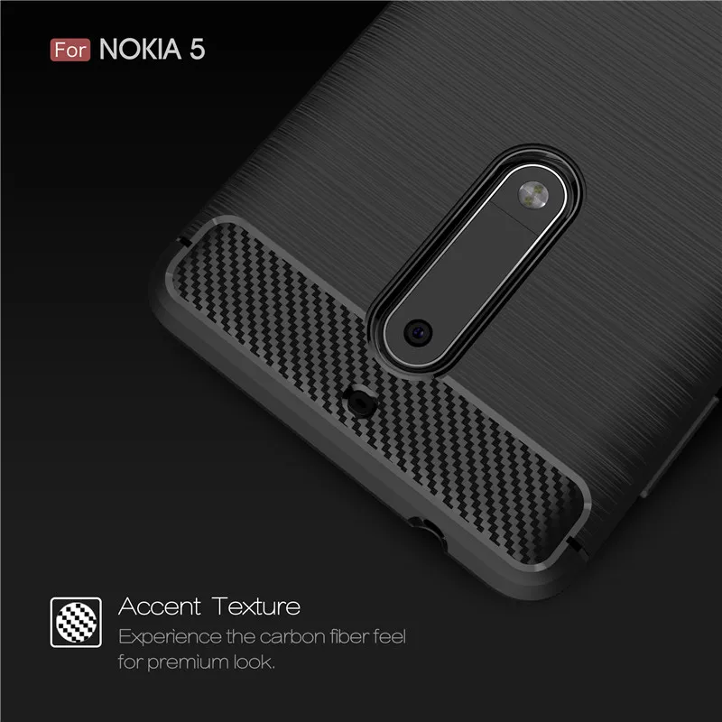 Whyes чехол для Nokia 5 2 3 6 углеродное волокно мягкий ТПУ тяжелый ударопрочный Полная