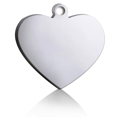 heart white Pawfect гравировка ошейник из нержавеющей стали для собак, кошек, идентификационная бирка с именем телефона, персонализированный ошейник для собак, аксессуары - Цвет: heart white