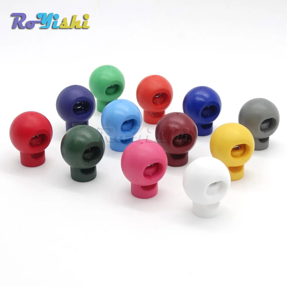 1000 шт./упак. красочный шариковый шнур с фиксатором и круглым переключателем для