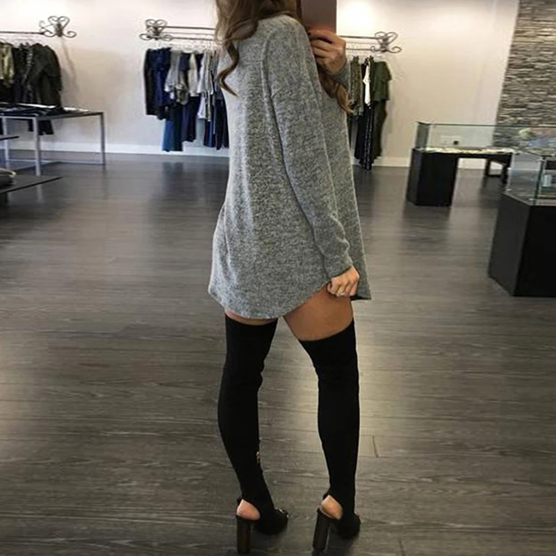 Новое весеннее женское платье сексуальное открытое Vestidos с длинным рукавом