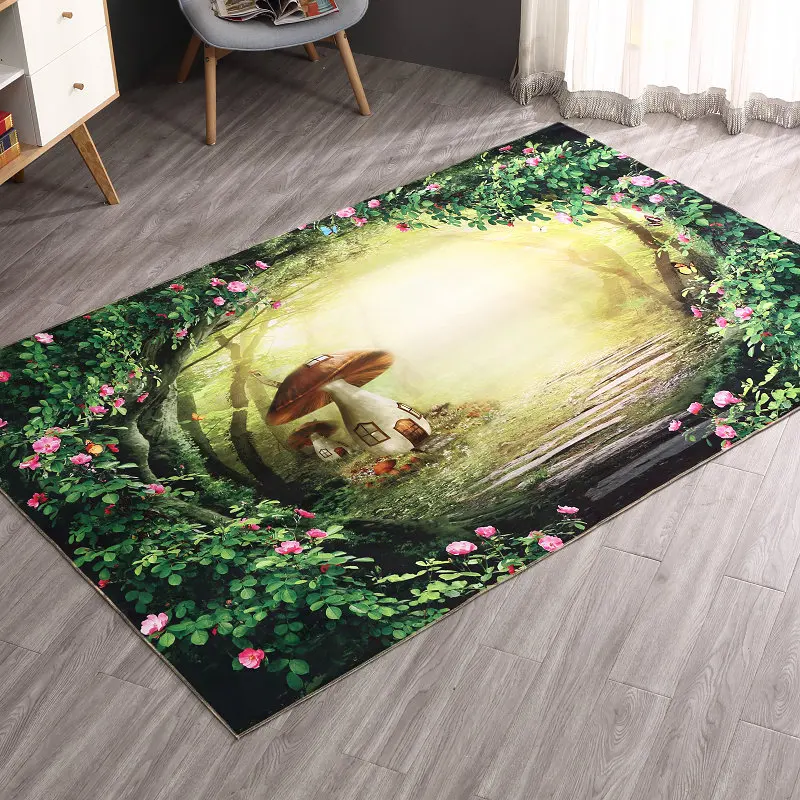 

Free ship 3D Printed Hallway Mats Floor Carpets For Bedroom Living Room Tea Table Rugs Anti-slip Bathroom Mats Kitchen Area Rugs