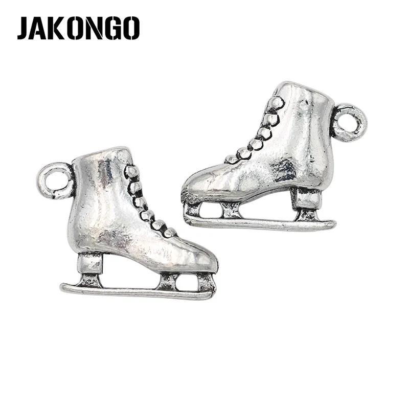 JAKONGO антикварные посеребренные подвески для скейта ожерелья ювелирные изделия DIY