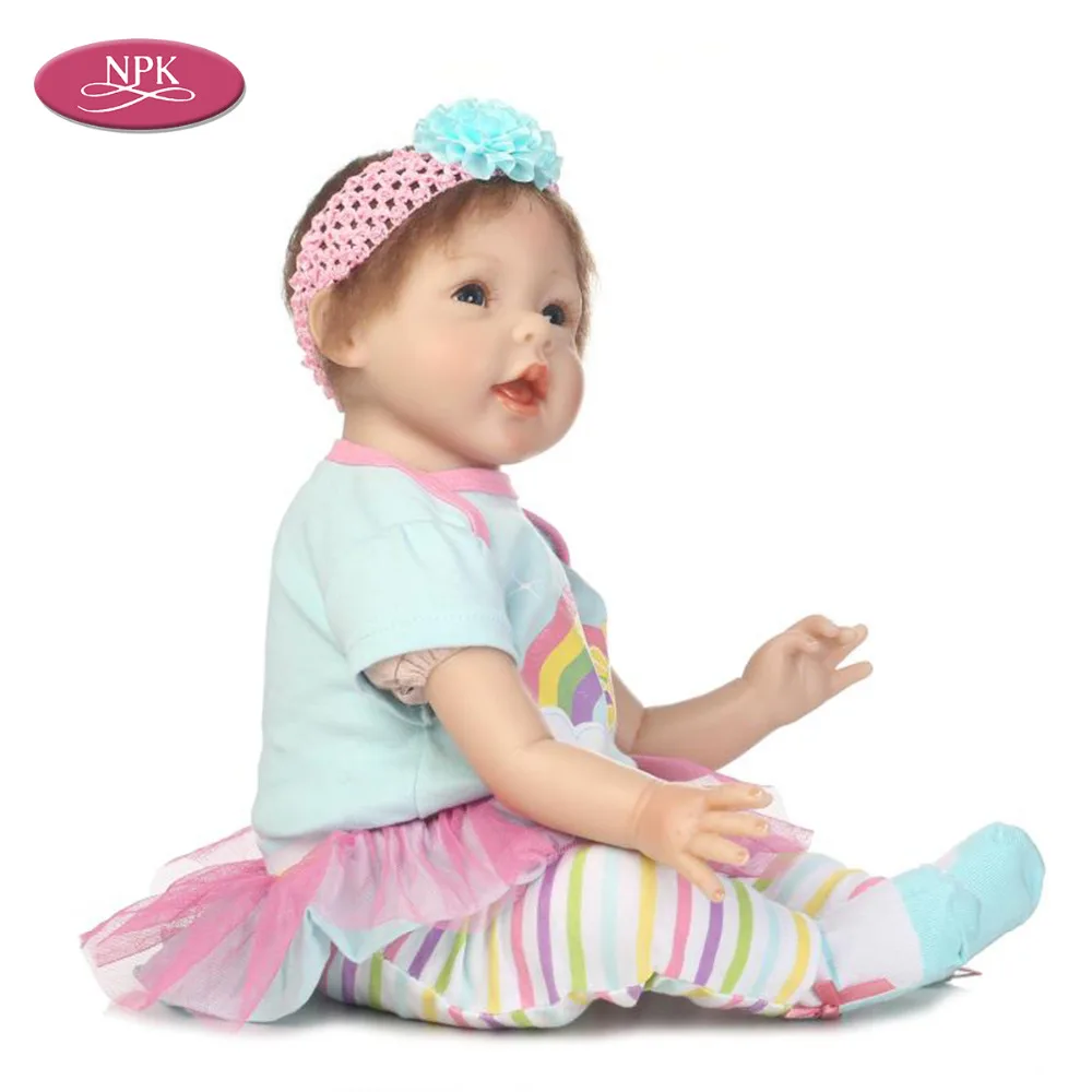 NPK Reborn Girl Baby силиконовая кукла Juguetes 55 см реалистичные куклы принцессы для
