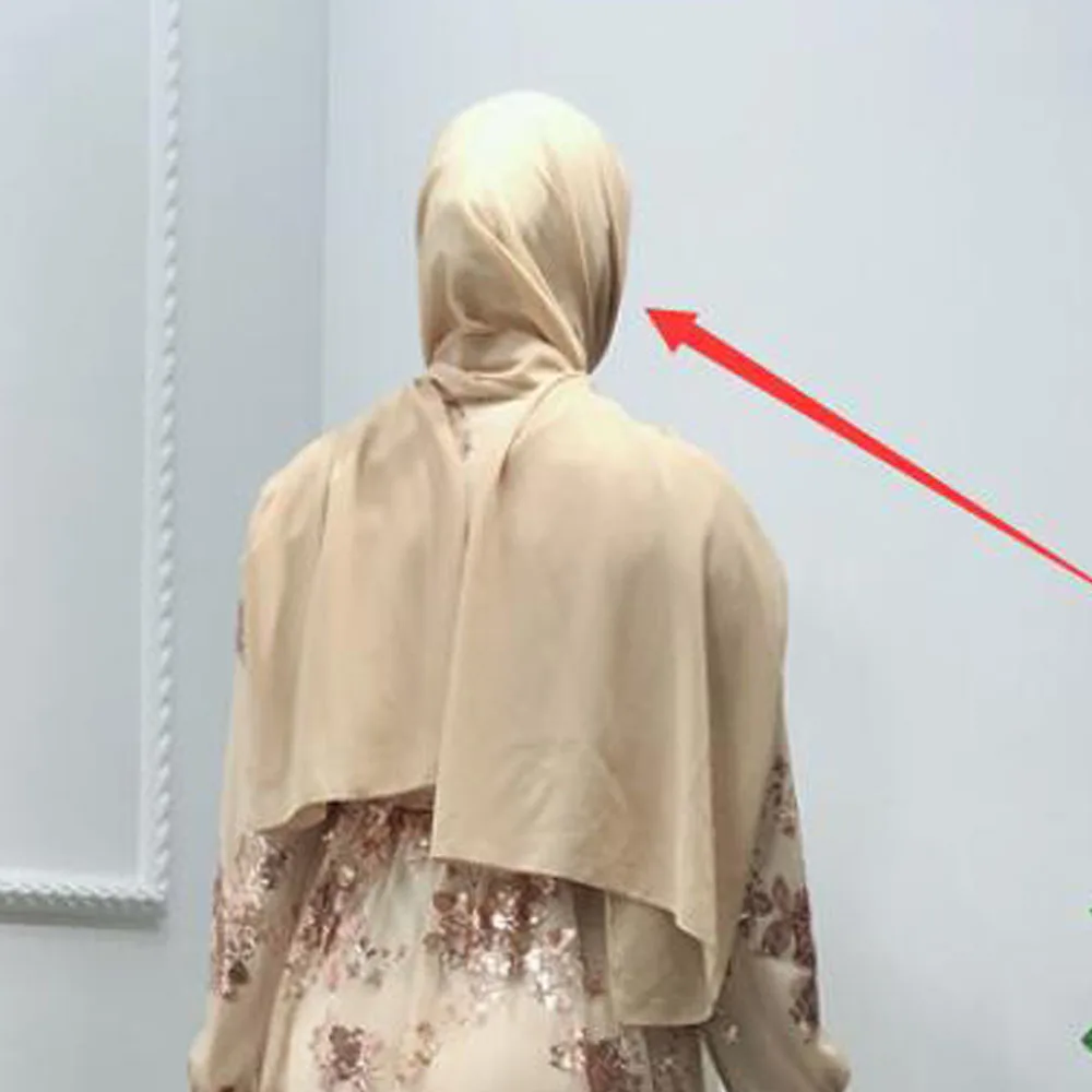 Hijab Роскошное кружевное платье-Кафтан абайя мусульманский джлибаб с блестками ислам ic кардиган кимоно Макси платье ислам Дубай Кафтан абайя Арабская одежда - Цвет: Hijab