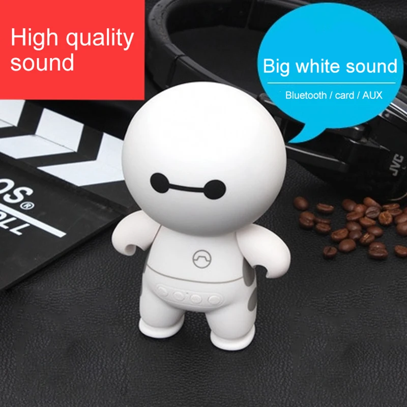 BINYEAE Bluetooth портативный милый большой белый умный беспроводной динамик с
