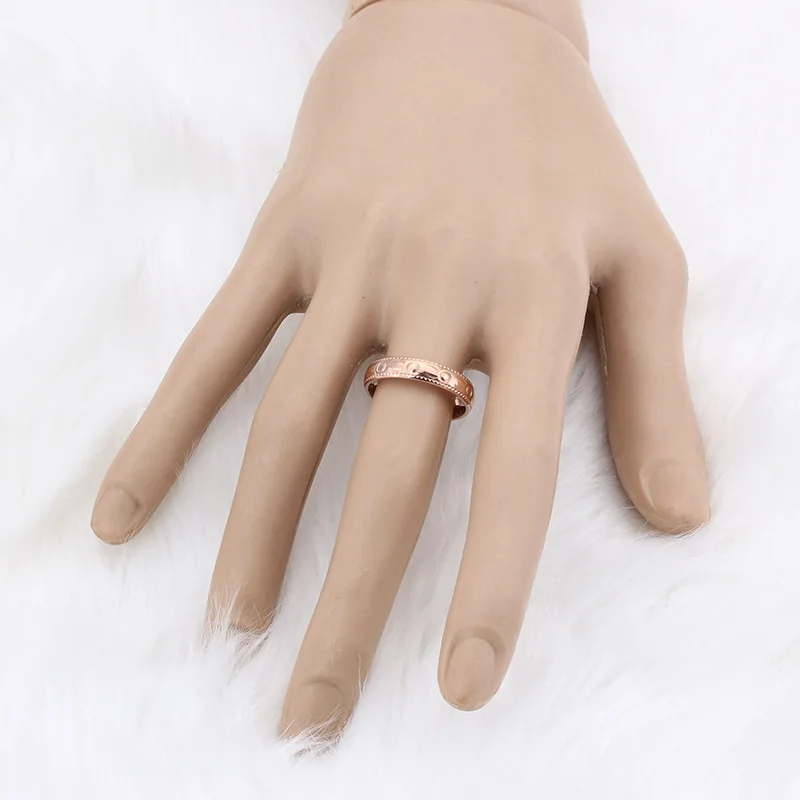 Кубический цирконий нержавеющей стали обручальное Пара Набор обручальных колец