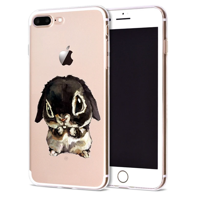 Funda For Apple iPhone 6 6S 7 Plus X 10 Cute Cartoon Soft TPU Cover for Case Original Coque 8 B322 |