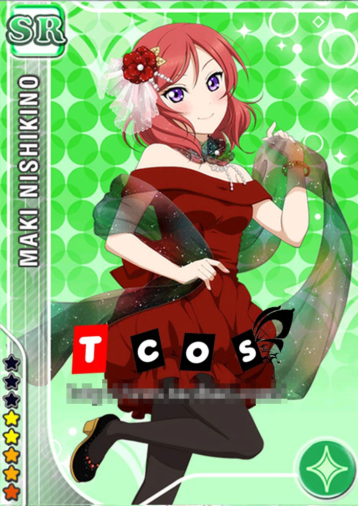 

LoveLive ! Maki Nishikino red dress cosplay costume