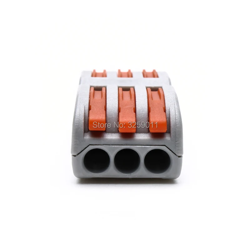 100 шт. SPL-3 PCT-213 222-413 толкатель разъем 6 Pin Универсальный компактный клеммы блок