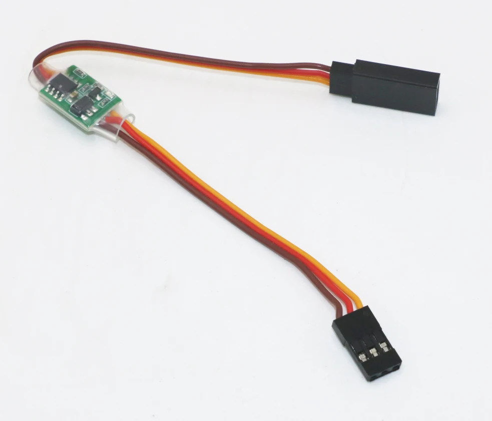 3.6V 24V Servo Signal Reverser Support High Voltage Compatible for All JR Futaba Aeroplane V Tail|Детали и аксессуары| |