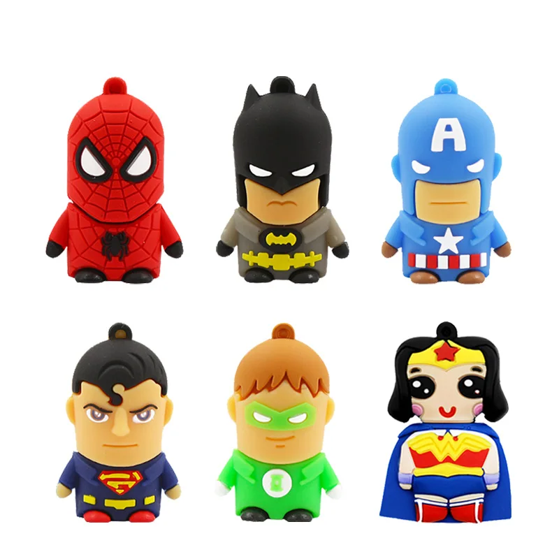 Флеш накопитель usb с героями мультфильмов 64 ГБ 32 16 8 4 Гб забавная карта памяти чудо