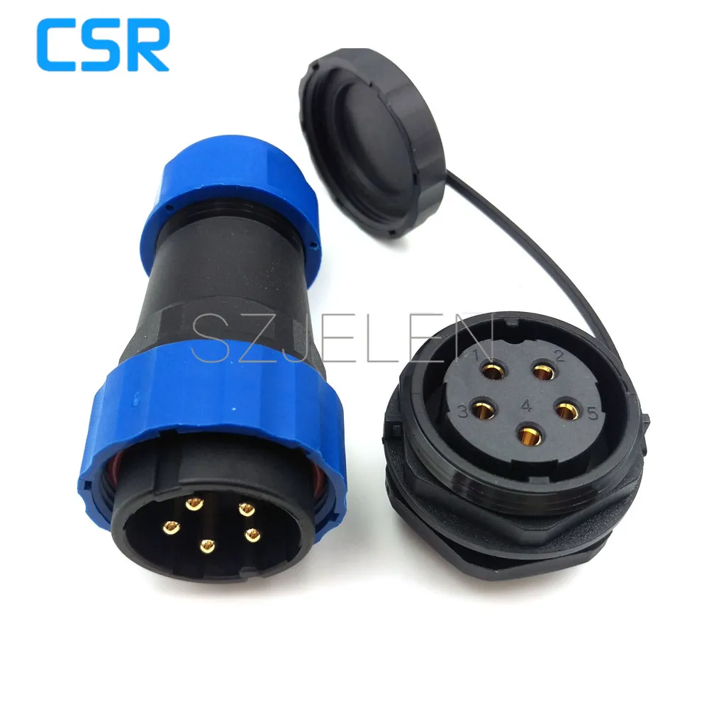 SD28TP ZM 5 контактный водонепроницаемый разъем IP67 Светодиодный Светодиодная панель
