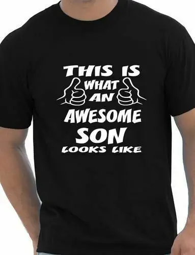 Это то что потрясающий сын выглядит как Мужская футболка размер S XXL новейшие