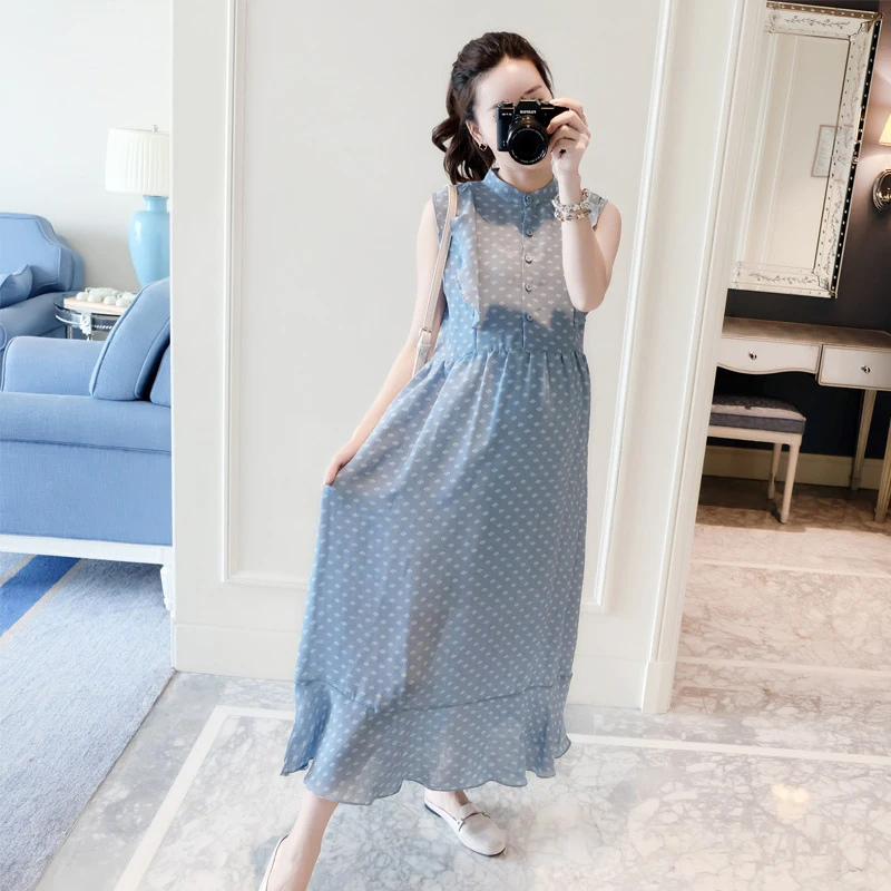 

2019 Long Summer Dress Maternity Clothes Nursing Dresses Breast Feeding Clothes Pregnancy Breastfeeding Clothing