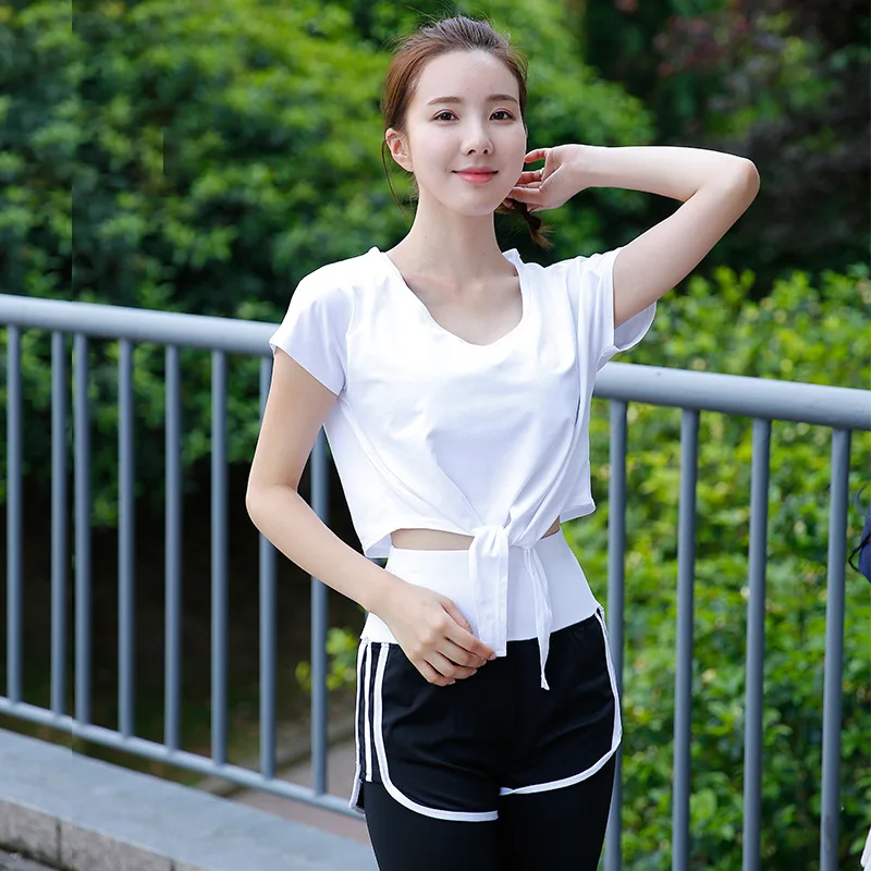 2 шт. женский спортивный беговой костюм Топ Леггинсы для йоги Тренажерный Зал